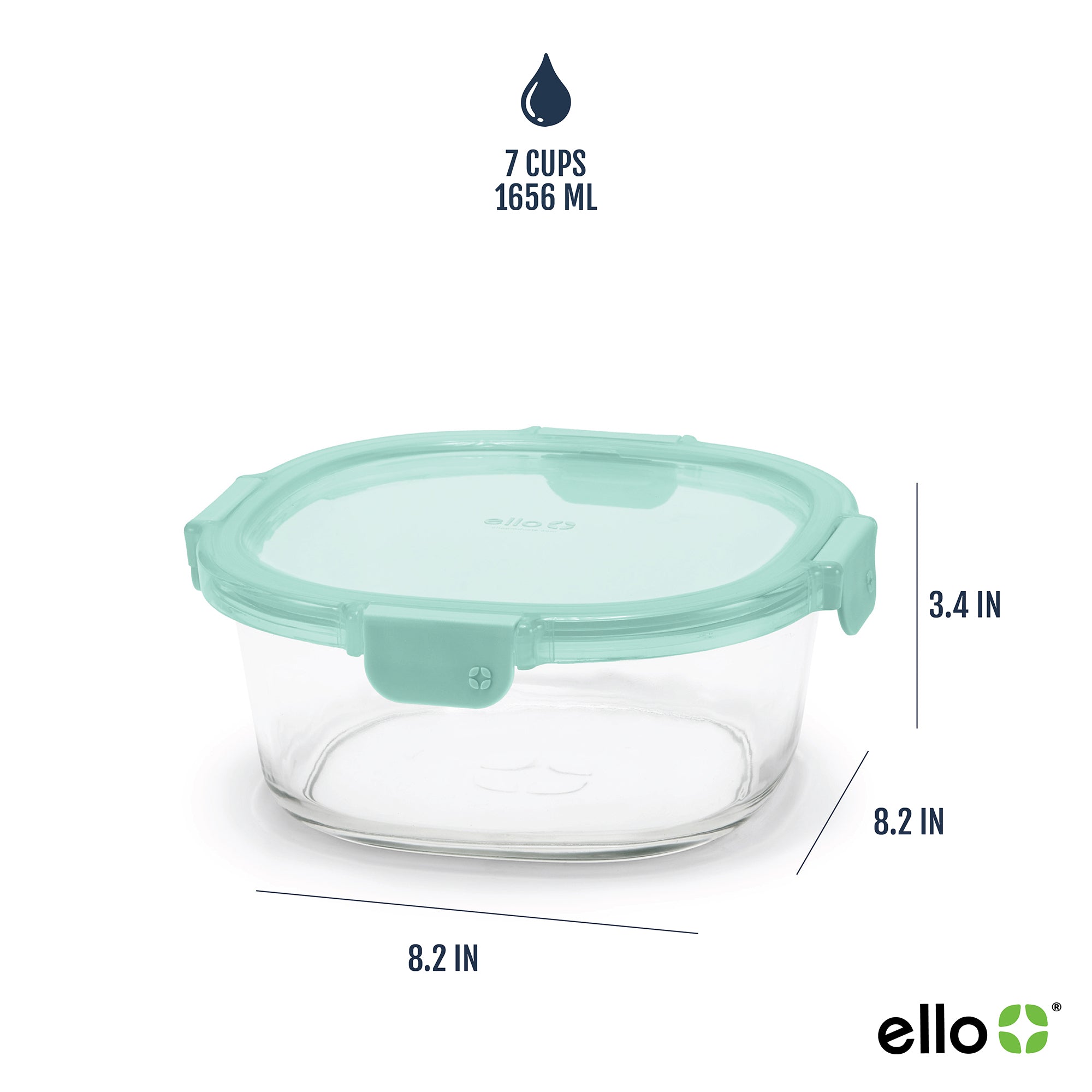 Color Lock® Glass 7 Cup Round 4pc Set - Image 6
