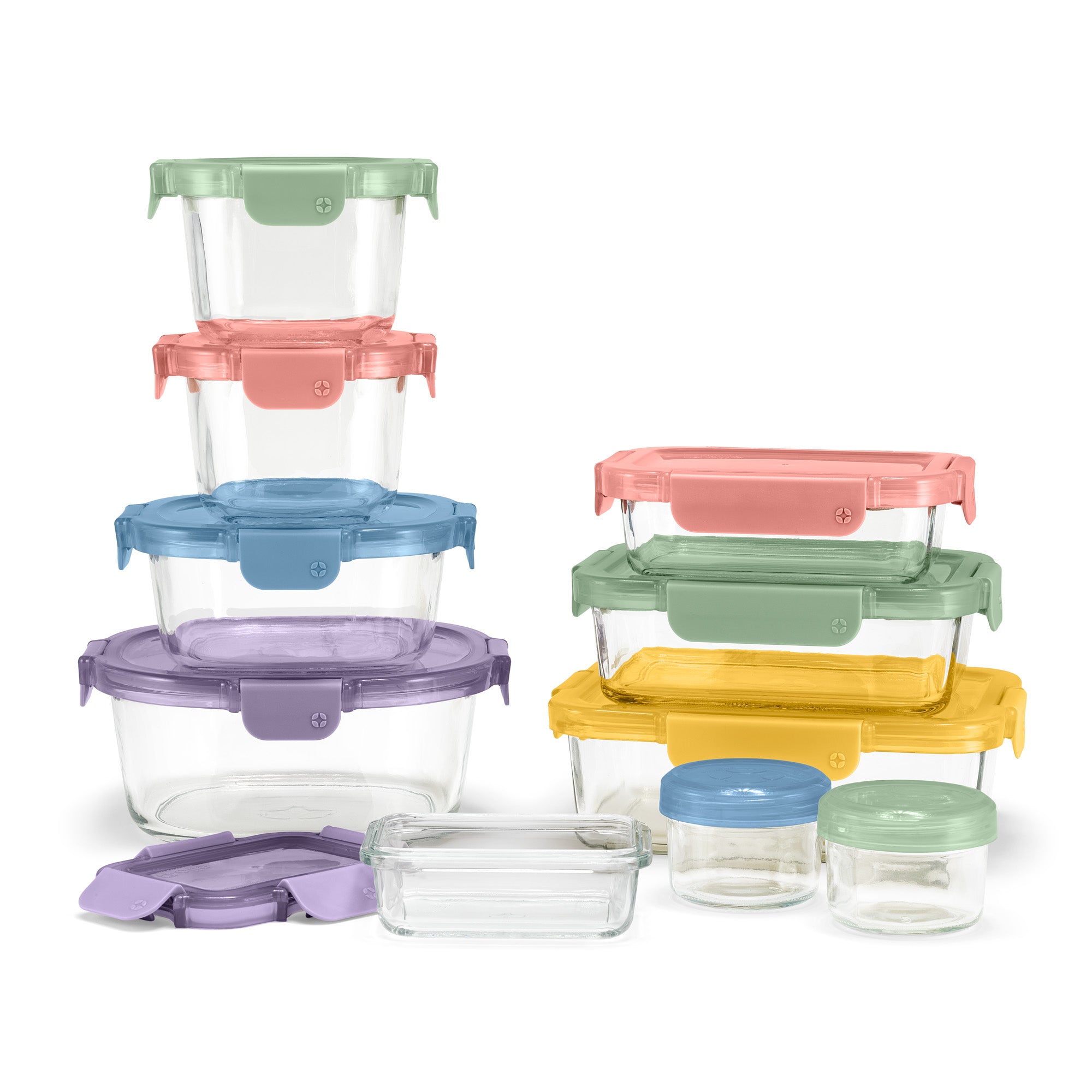 Color Lock® Glass 20pc Mixed Meal Prep Set - Image 5