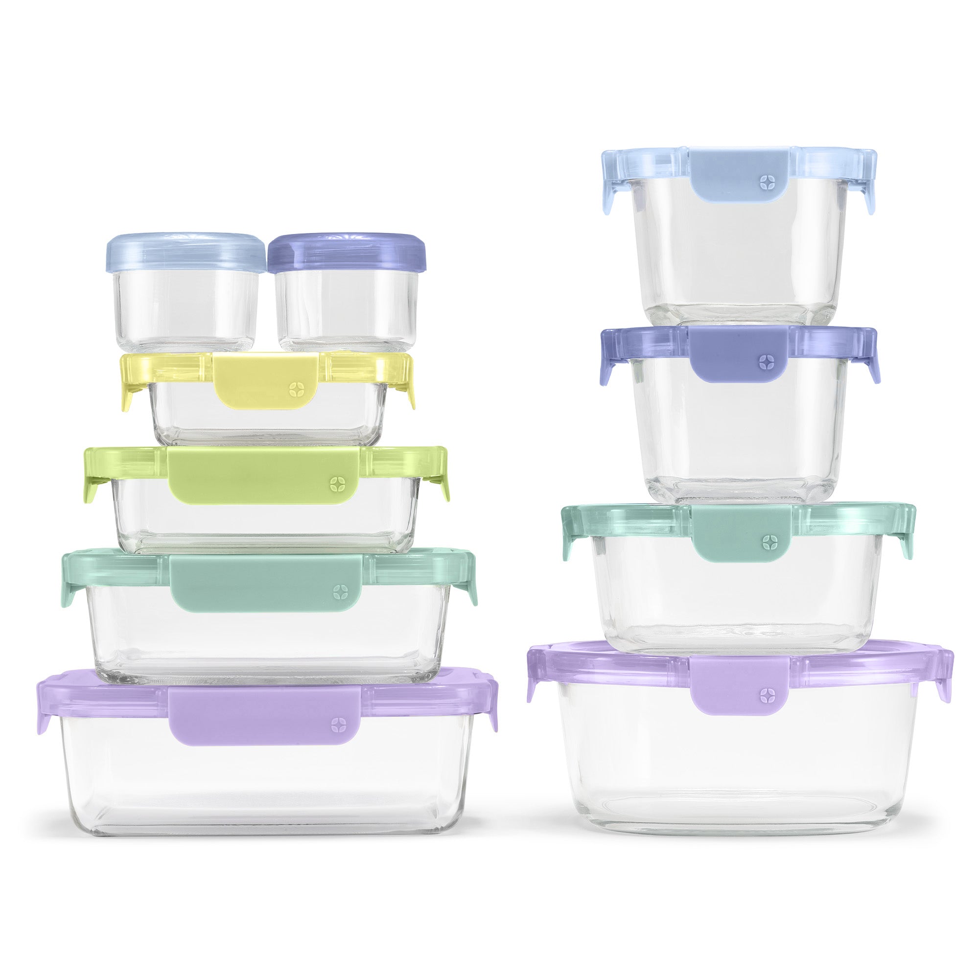 Color Lock® Glass 20pc Mixed Meal Prep Set - Image 6