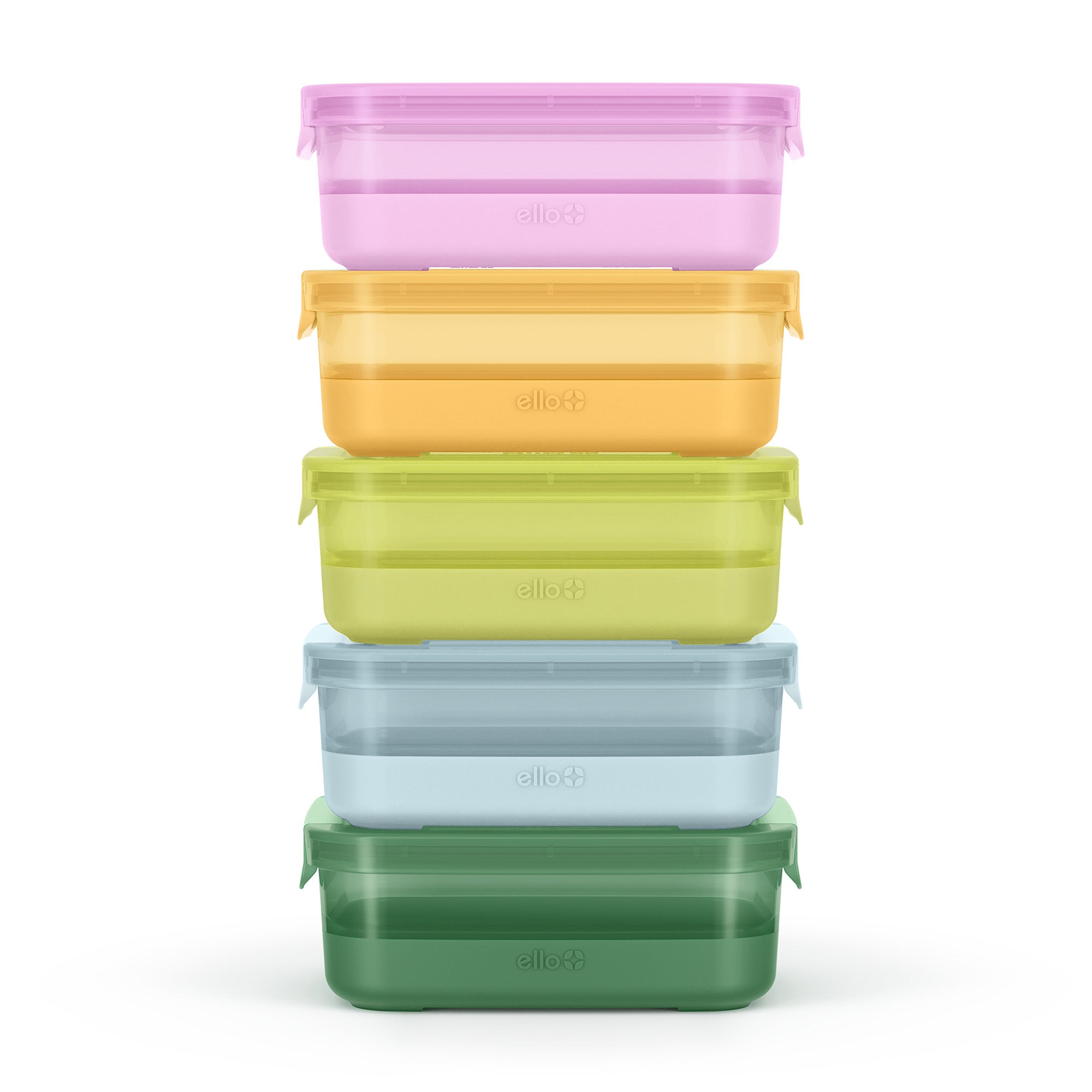 Plastic Food Storage 3.7c Containers with Soft Base, Set of 5 - Image 9