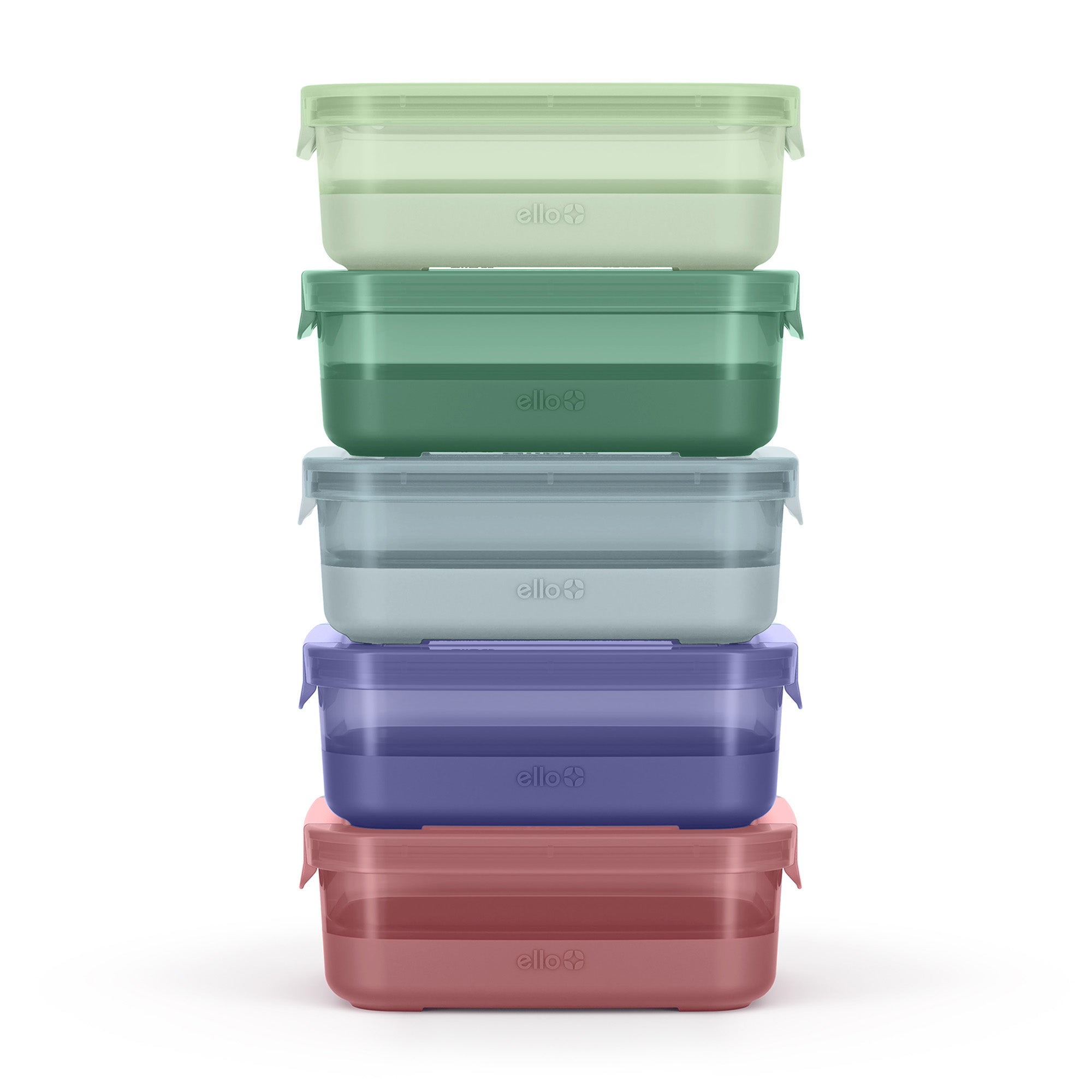 Plastic Food Storage 3.7c Containers with Soft Base, Set of 5 - Image 10