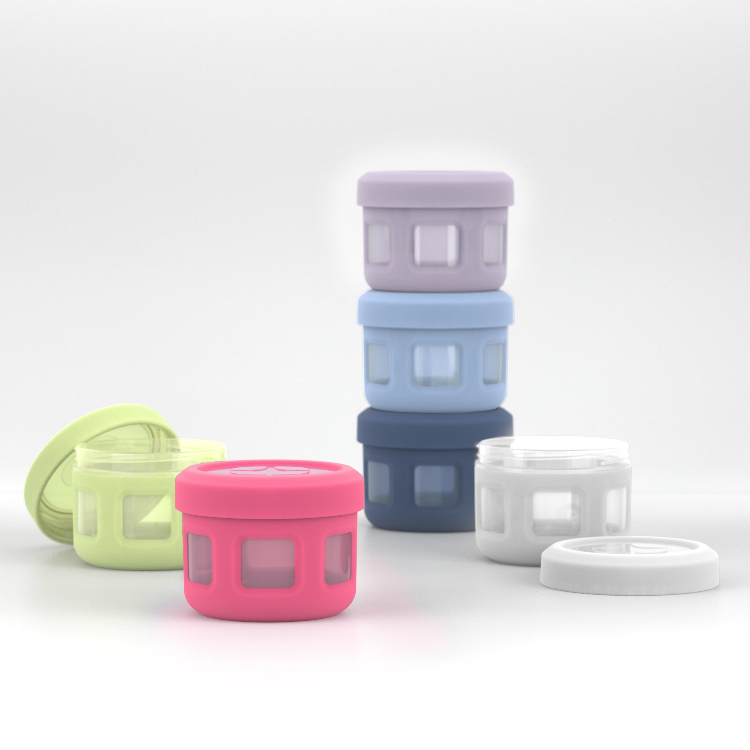 Plastic Condiment Containers, Set of 6 - Image 2