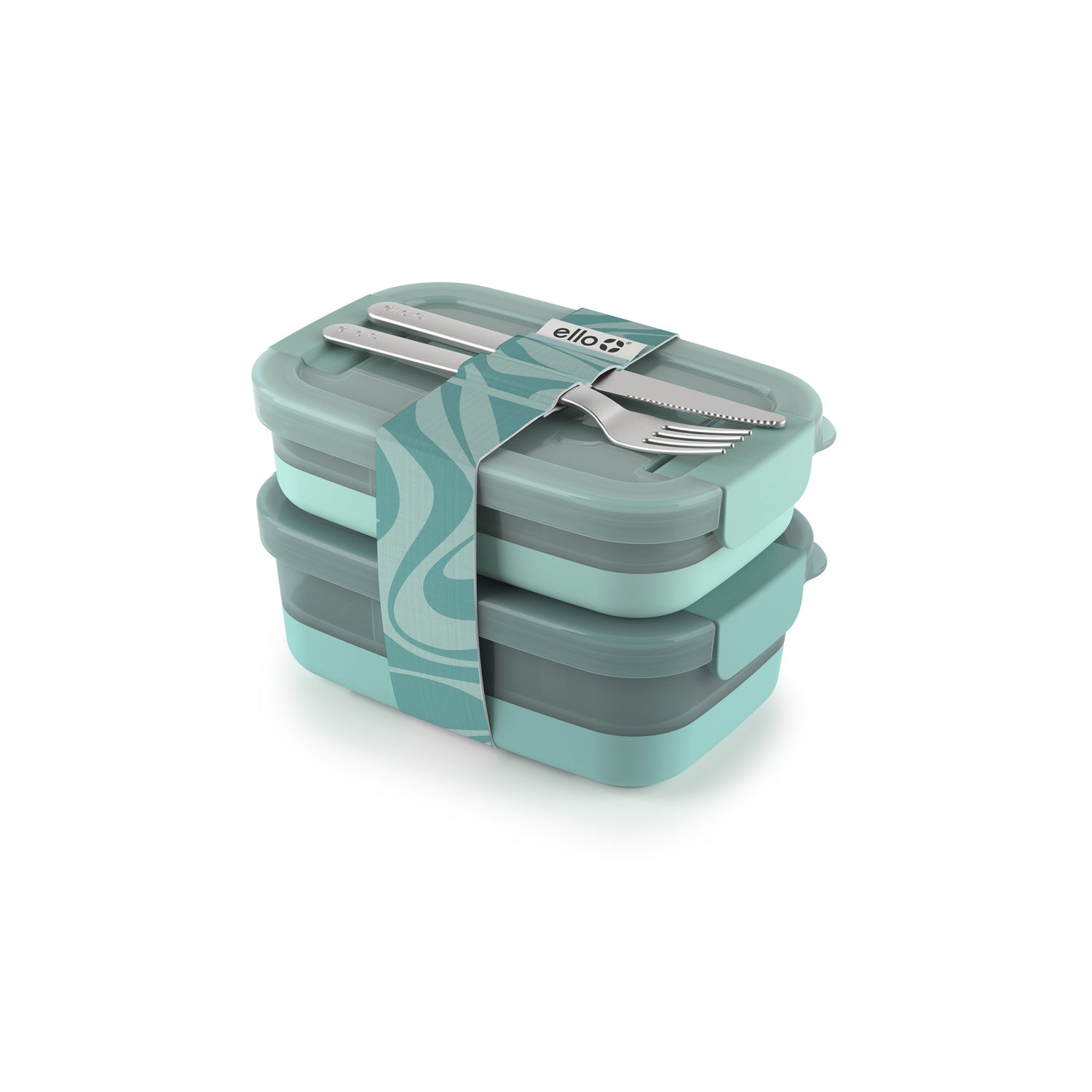 Lunch Bento Stack Plastic Food Storage Container, Set of 2 - Image 14