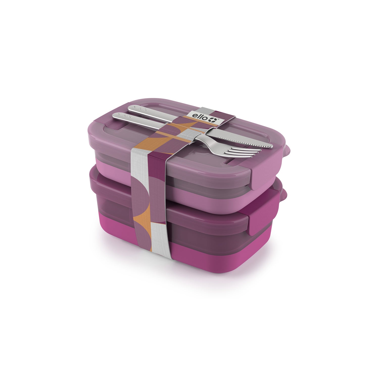Lunch Bento Stack Plastic Food Storage Container, Set of 2 - Image 18