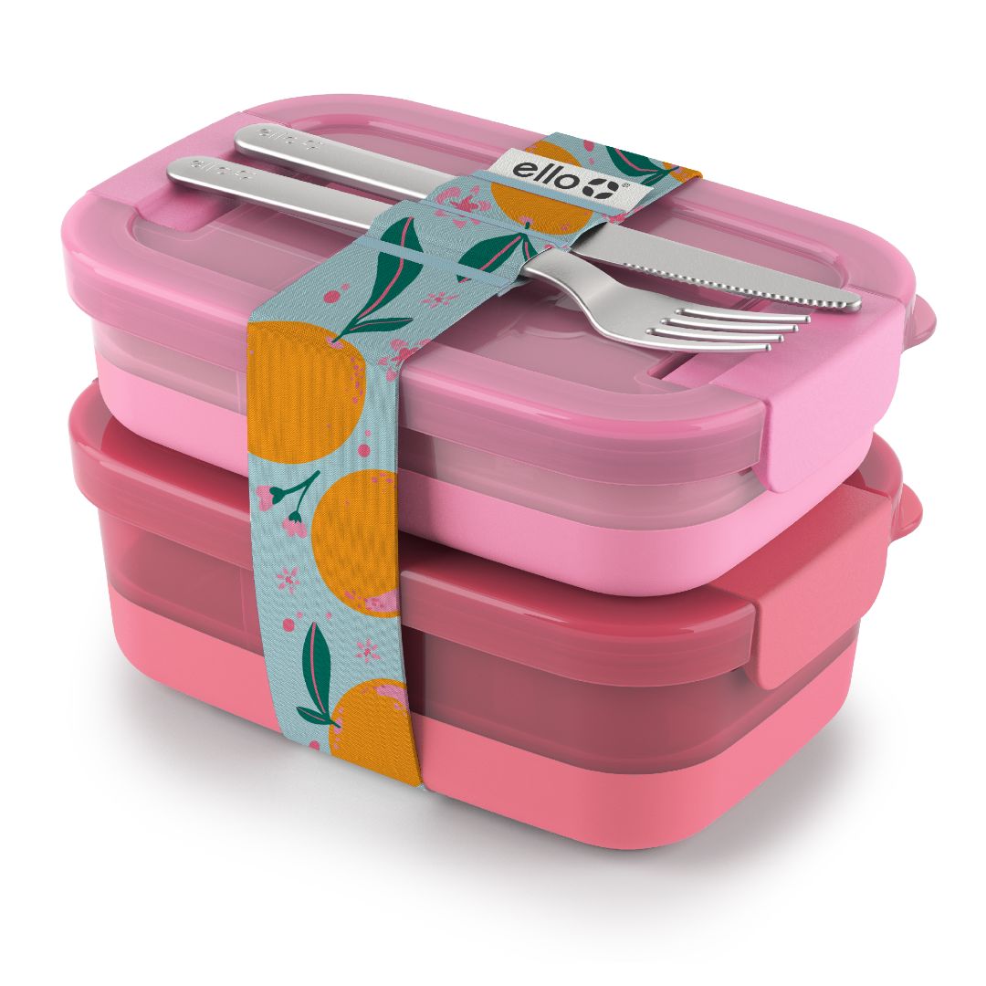Lunch Bento Stack Plastic Food Storage Container, Set of 2 - Image 10
