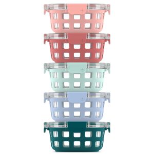 Duraglass™ Round Meal Prep Containers, Set of 5