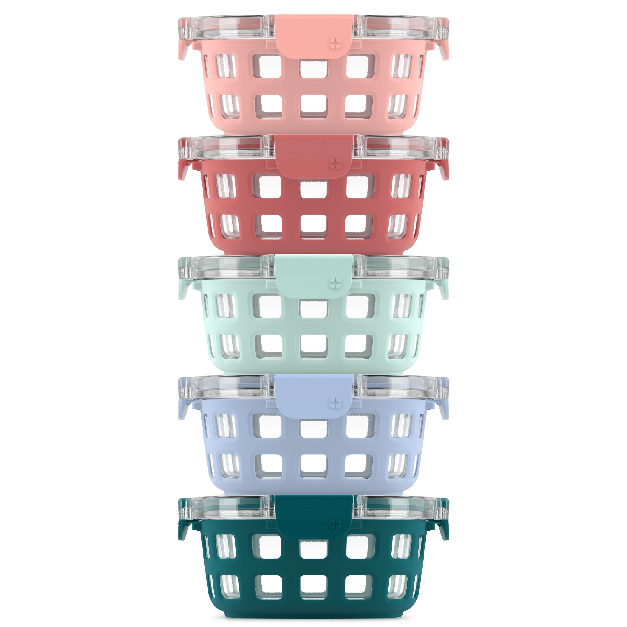 Duraglass™ Round Meal Prep Containers, Set of 5
