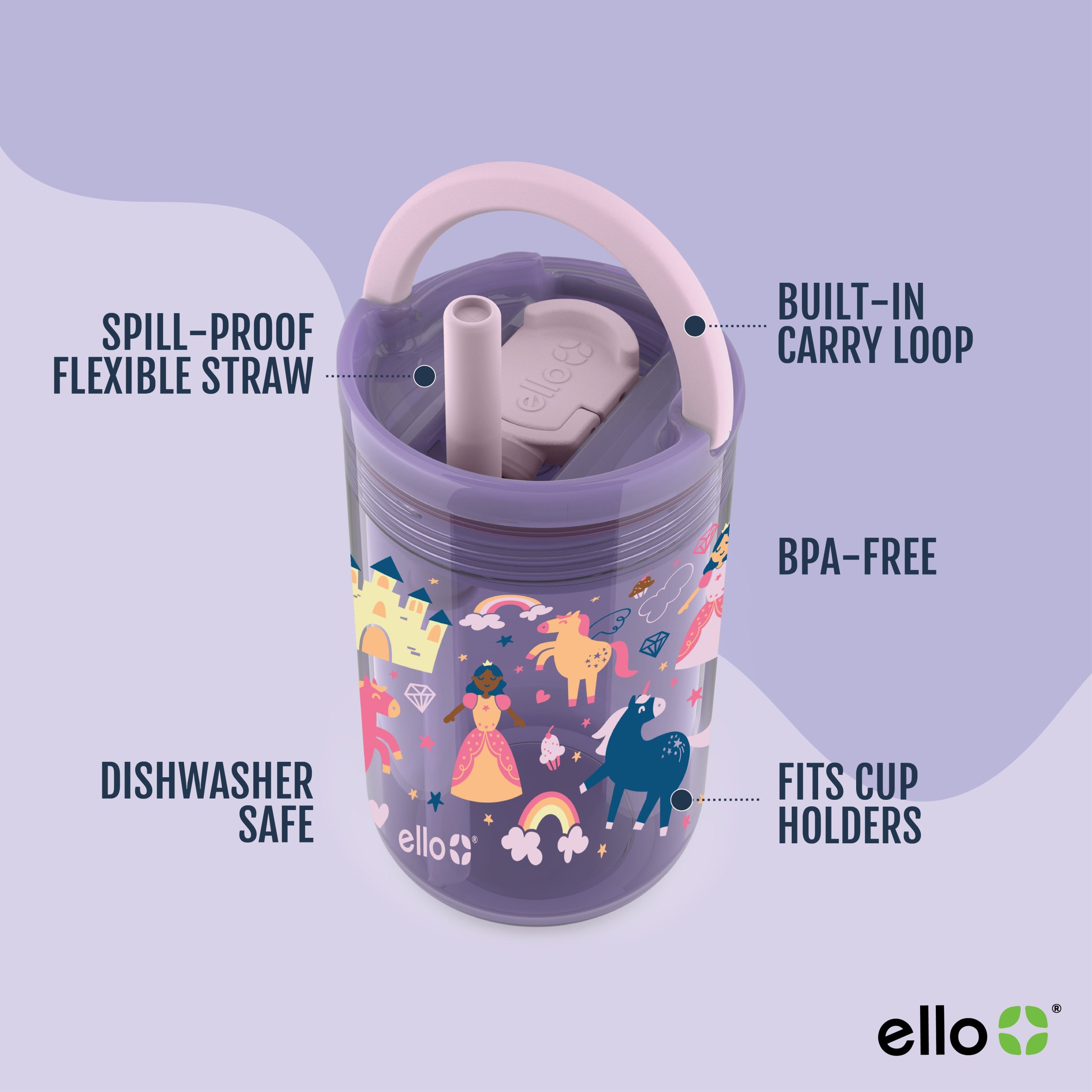 Bop 12oz Leakproof Kids Tumbler with Optional Straw, Set of 2 - Image 7