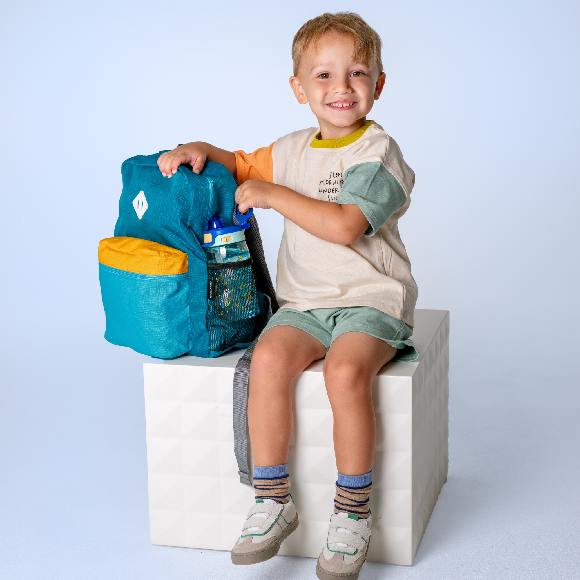 Pop & Fill Kids Water Bottle - 16oz, Tritan Plastic - Image 2