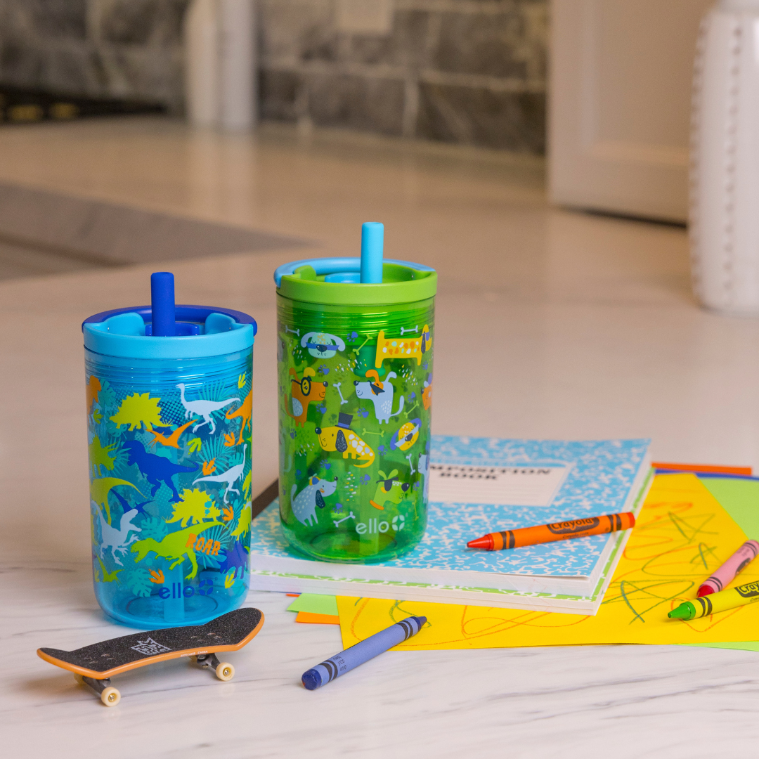 Bop 12oz Leakproof Kids Tumbler with Optional Straw, Set of 2 - Image 2