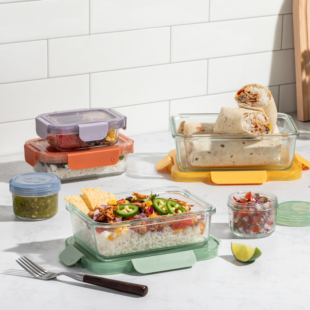 Color Lock® Glass 12pc Mixed Meal Prep Set - Image 2
