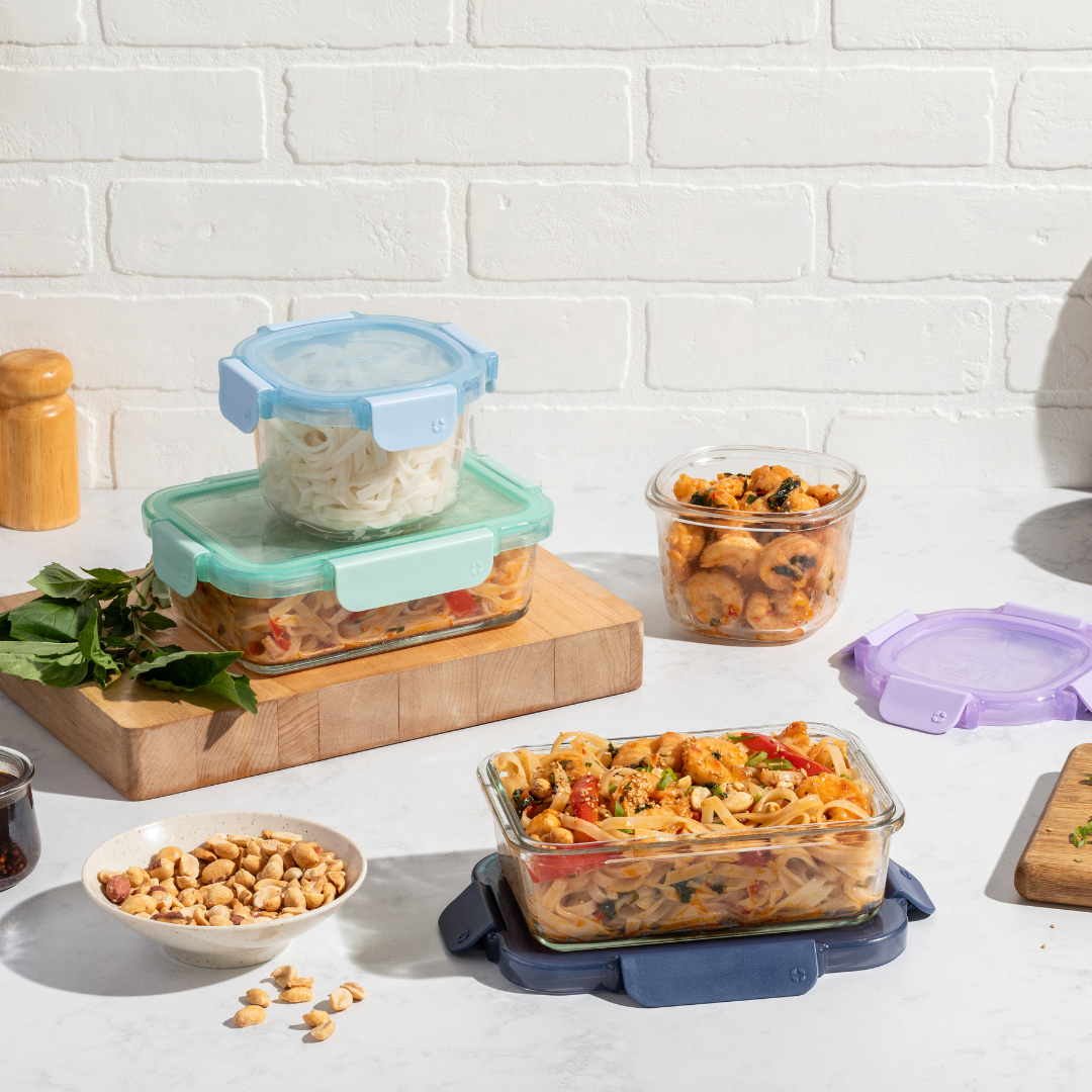 Color Lock® Glass 8pc Mixed Meal Prep Set - Image 2