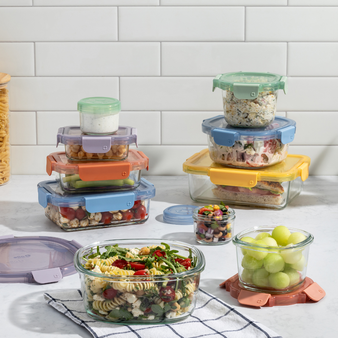 Color Lock® Glass 20pc Mixed Meal Prep Set - Image 2